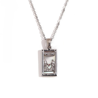 Waterproof Tarot Symbol Necklace