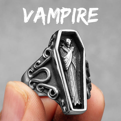 Gothic Vampire Coffin Ring