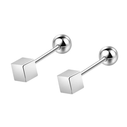 Star Ball Square Stud Earrings