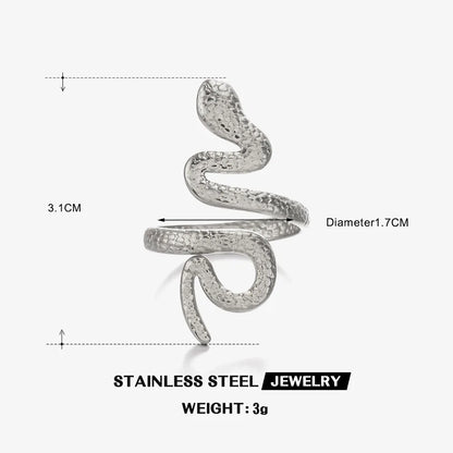 The Serpent's Embrace Adjustable Ring