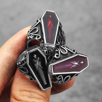 Gothic Vampire Coffin Ring