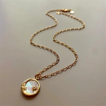 Sun & Moon Pendant Necklace