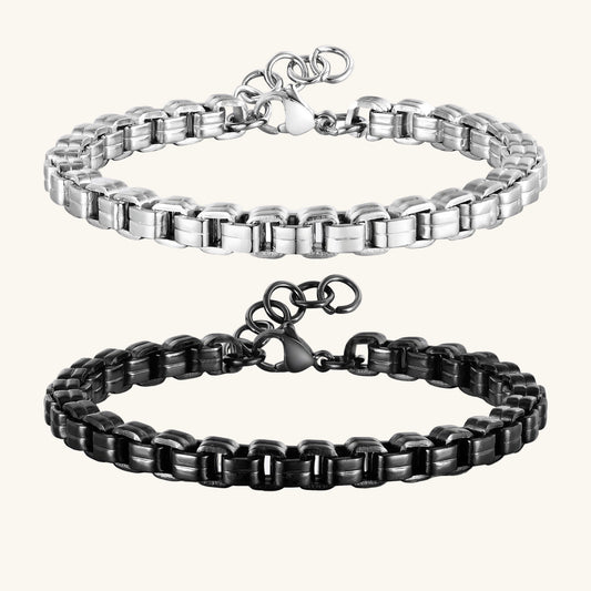 5,3 mm langes, nie verblassendes rundes Kettenarmband