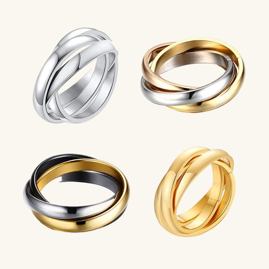 Interlocking Trinity Ring