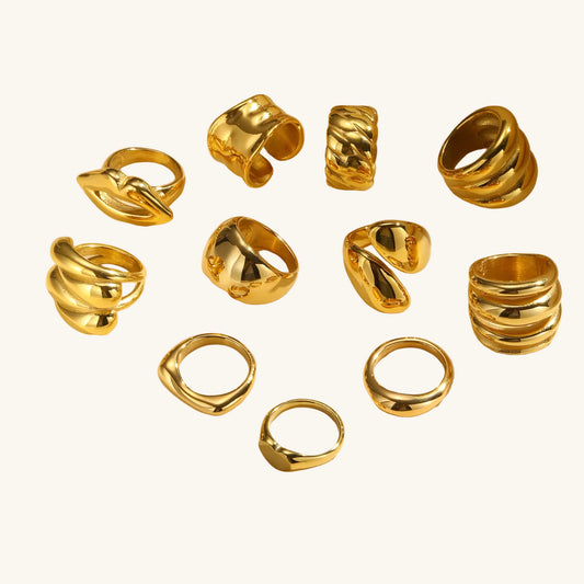 The Chunky Gold Dome Ring