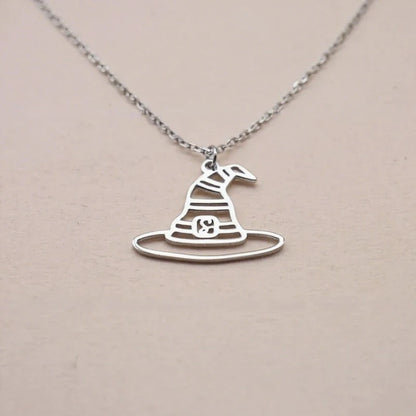 Dainty Witch Hat Charm Necklace
