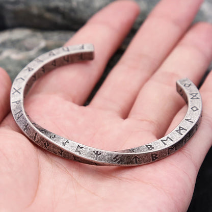 Vintage Nordisches Wikinger Twist Manschettenarmband