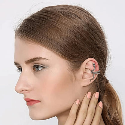 Spiral-Schlangen-Ohrmanschette ohne Piercing