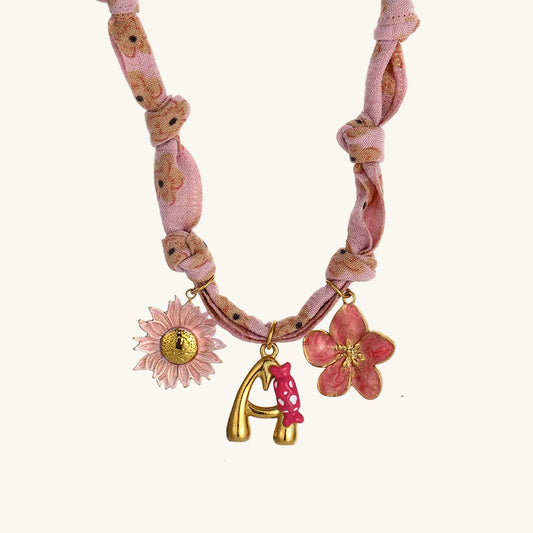 Colorful Silk Scarf Necklace