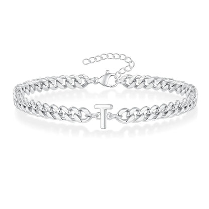 Kubanisches Kettenarmband mit AZ-Initialen