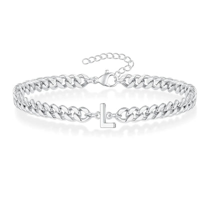 Kubanisches Kettenarmband mit AZ-Initialen