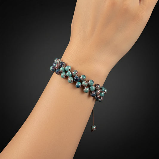 Handmade Ceramic Beaded Bracelet