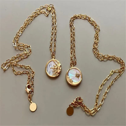Sun & Moon Pendant Necklace