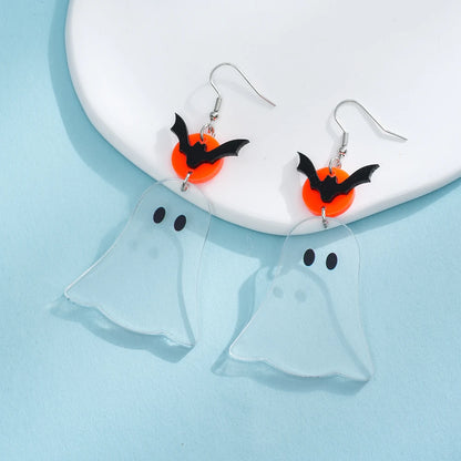 Spooky Bat Dangle Earrings