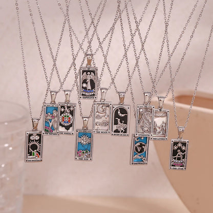 Waterproof Tarot Symbol Necklace