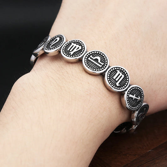 Manschettenarmband mit 12 Sternbildern