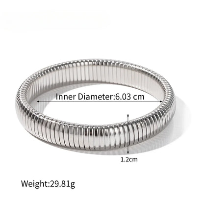 Snake Chain Cuff Bracelet