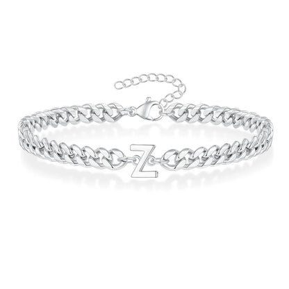 Kubanisches Kettenarmband mit AZ-Initialen