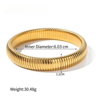 Snake Chain Cuff Bracelet