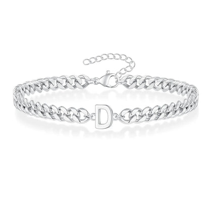 Kubanisches Kettenarmband mit AZ-Initialen