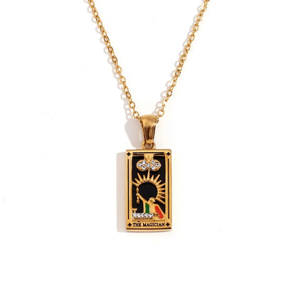 Waterproof Tarot Symbol Necklace