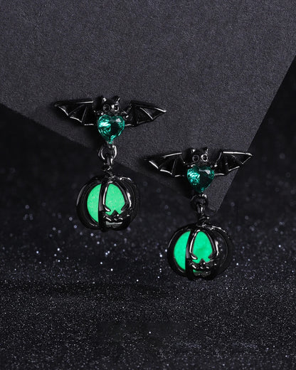 Glow-in-the-Dark Bat Stud Earrings