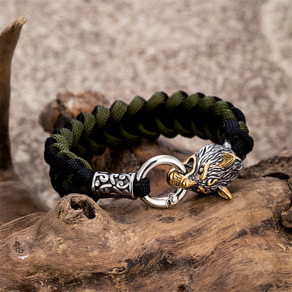 Odin's Wolf Viking Paracord Bracelet