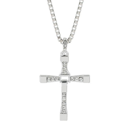 Stainless Steel Outline Cross Pendant