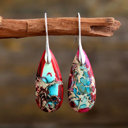 Bohemian Emperor Stone Earrings
