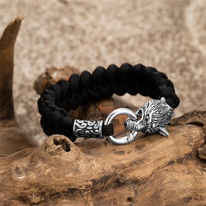 Odin's Wolf Viking Paracord Bracelet