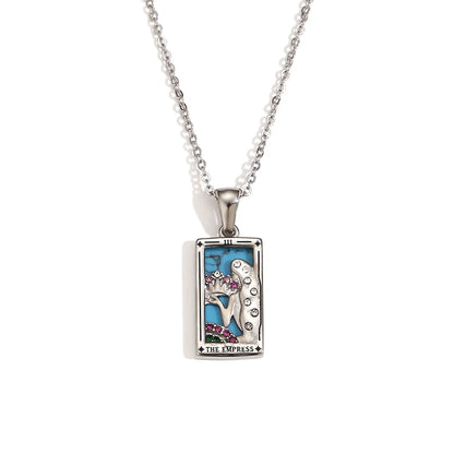 Waterproof Tarot Symbol Necklace