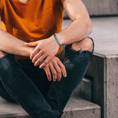 Regenbogen-kubanisches Gliederarmband