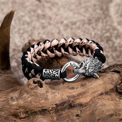 Odin's Wolf Viking Paracord Bracelet