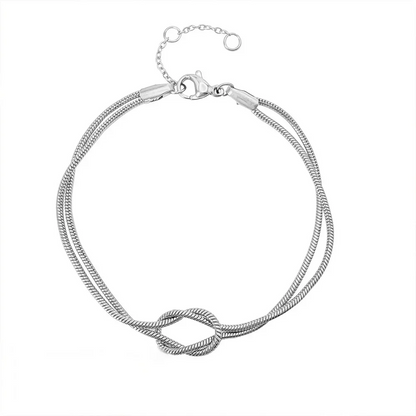Infinity Love Knot Armband und Halskette