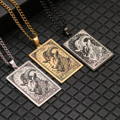 12 Zodiac Tarot Necklace