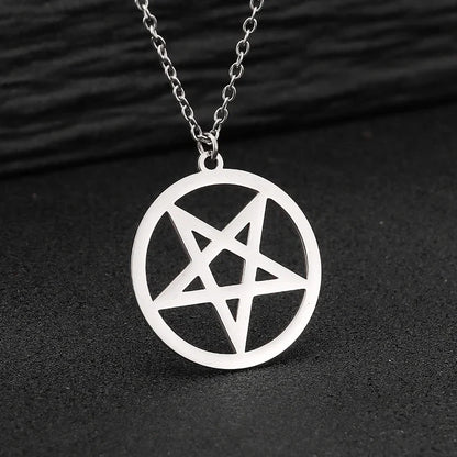 Gothic Pentagram Amulet Necklace