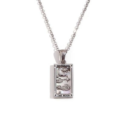 Waterproof Tarot Symbol Necklace