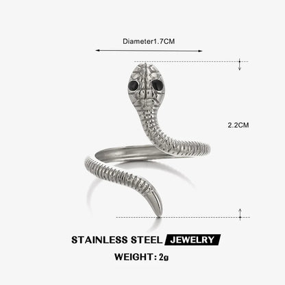 The Serpent's Embrace Adjustable Ring