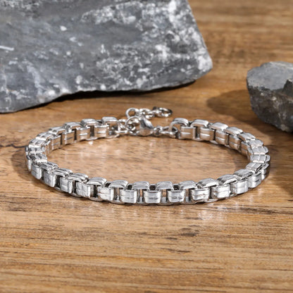 5.3mm Never Fade Round Box Chain Bracelet