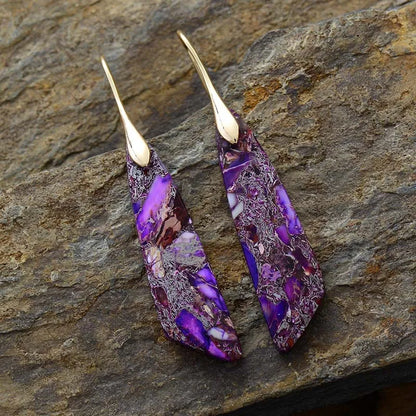 Bohemian Emperor Stone Earrings