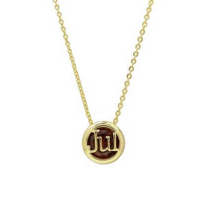 12 Birthstone Pendant Necklace