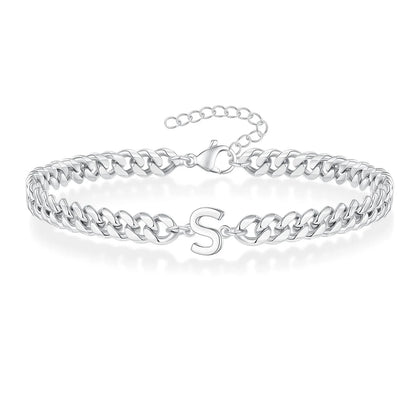 Kubanisches Kettenarmband mit AZ-Initialen