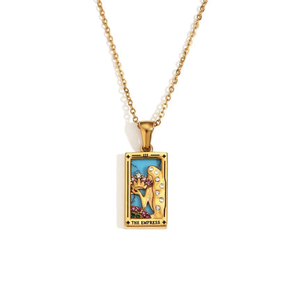 Waterproof Tarot Symbol Necklace