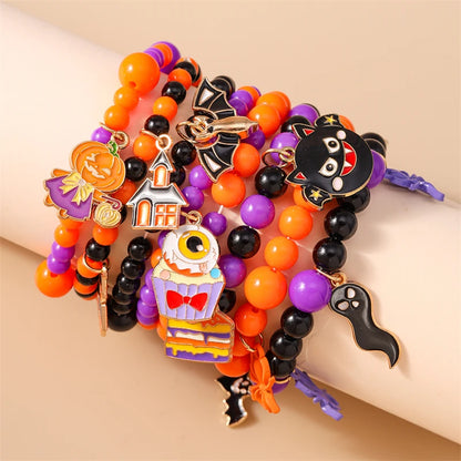 Spooky Cute Halloween Beaded Bracelet