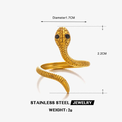 The Serpent's Embrace Adjustable Ring