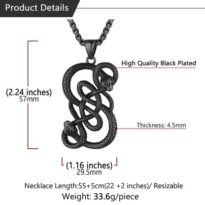 Norse God Loki's Serpent Amulet