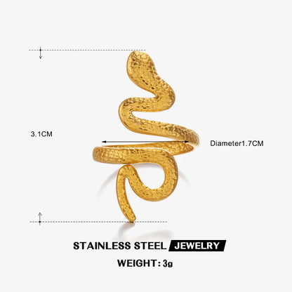 The Serpent's Embrace Adjustable Ring