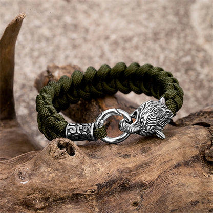 Odin's Wolf Viking Paracord Bracelet