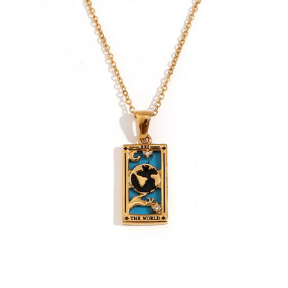 Waterproof Tarot Symbol Necklace