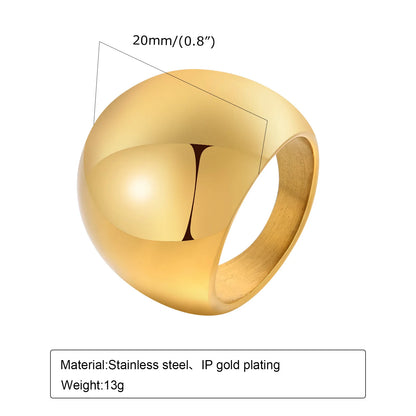 The Chunky Gold Dome Ring